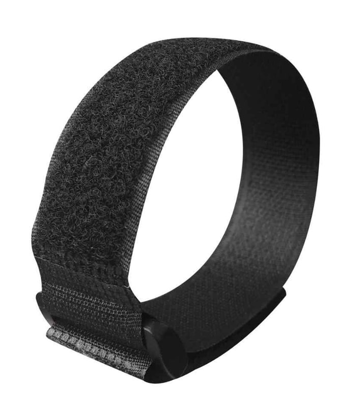 POWERTECH ιμάντας τύπου velcro TIES-026, 45x2cm, μαύρος, 10τμχ - Image 2