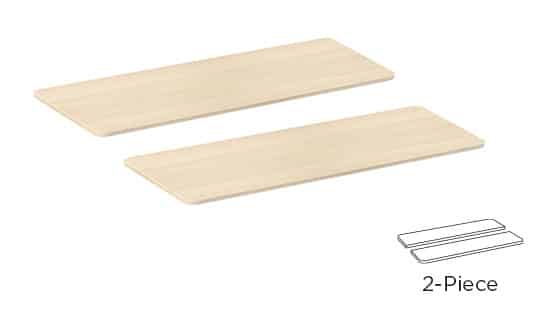BRATECK επιφάνεια γραφείου TP12060R-2P, 120x60x1.8cm, μπεζ ξύλινη - Image 3