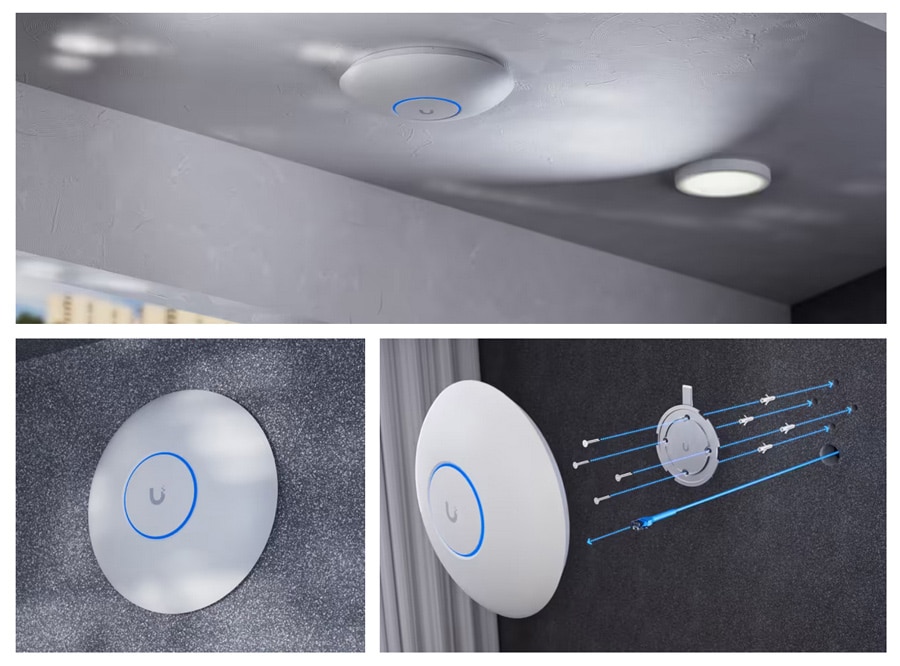 Σημείο πρόσβασης UBIQUITI UniFi U7 μεγάλης εμβέλειας, WiFi 7, διπλής ζώνης, PoE - Image 2