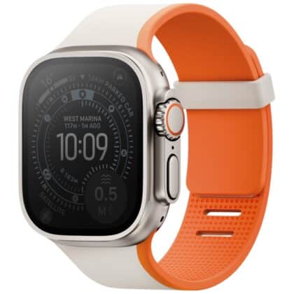Λουράκι ρολογιού UNIQ Revix IV Premium Apple Watch 49/46/45/44mm Edition Αναστρέψιμο με μαγνητικό λουράκι γκρι-πορτοκαλί