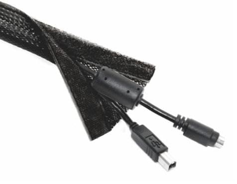 BRATECK πλέγμα καλωδίων τύπου Flex Wrap VS-85, 100x8.5cm, μαύρο - Image 4