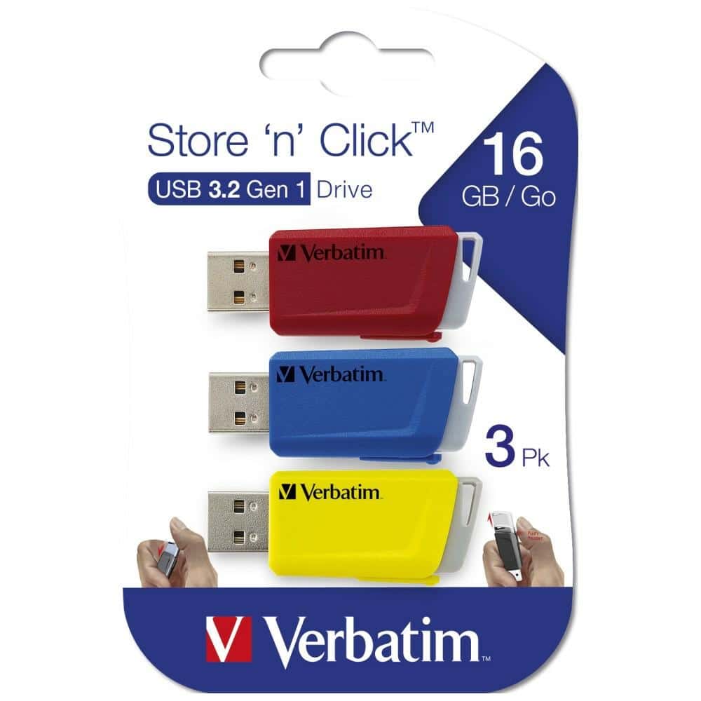 Στρίβοι Verbatim Store `n` Click USB 3.0 16GB 3 τεμ. 49306 - Image 14