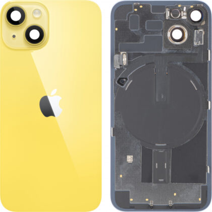 Κάλυμμα μπαταρίας / πίσω γυαλί για Apple iPhone 14, κίτρινο, τραβηγμένο (βαθμού Α)