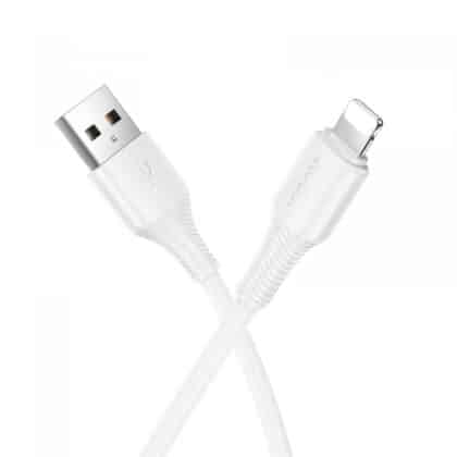 Καλώδιο USB-A σε Lightning Hoco X120, 18W, 2.4A, 1m, Λευκό