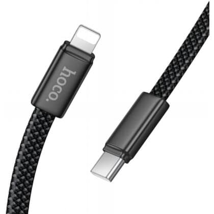 Καλώδιο USB-C σε Lightning Hoco X125, 30W, 3A, 1m, Μαύρο
