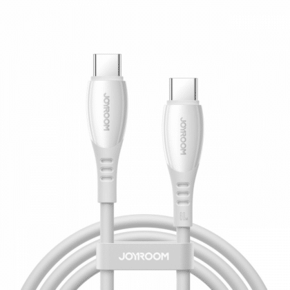 Καλώδιο USB-C σε USB-C Joyroom S-A59 Vibrant, 60W, 3A, 1,2m, Λευκό