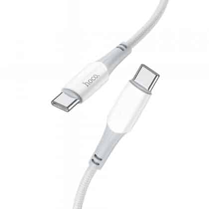 Καλώδιο USB-C σε USB-C Hoco X70, 60W, 3A, 1m, Λευκό