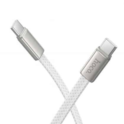 Καλώδιο USB-C σε USB-C Hoco X125, 60W, 3A, 1m, Λευκό