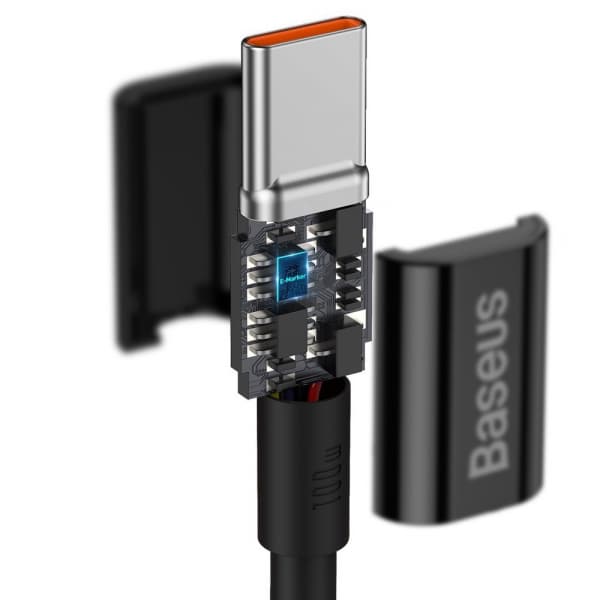 Καλώδιο USB-C σε USB-C Baseus Superior Series, 100W, 5A, 1m, Μαύρο CATYS-B01 - Image 3