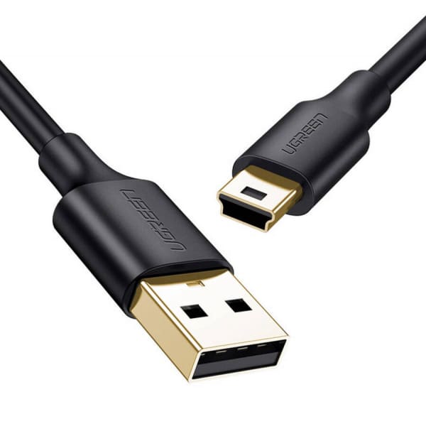 Καλώδιο USB-A σε miniUSB UGREEN US132, 12W, 2.4A, 1m, Μαύρο - Image 4