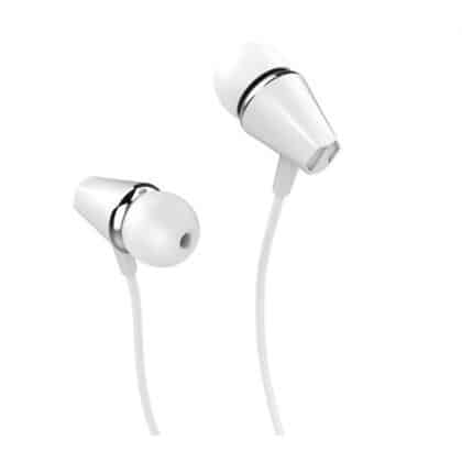 Ακουστικό handsfree 3,5 χιλ. Hoco M34 Honor Music, λευκό