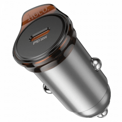 Φορτιστής Αυτοκινήτου Hoco NZ16, 30W, 3A, 1 x USB-C, Γκρι