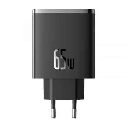 Φορτιστής τοίχου Baseus Cube Pro, 65W, 3.25A, 1 x USB-A - 2 x USB-C, Μαύρο P10152301113-00
