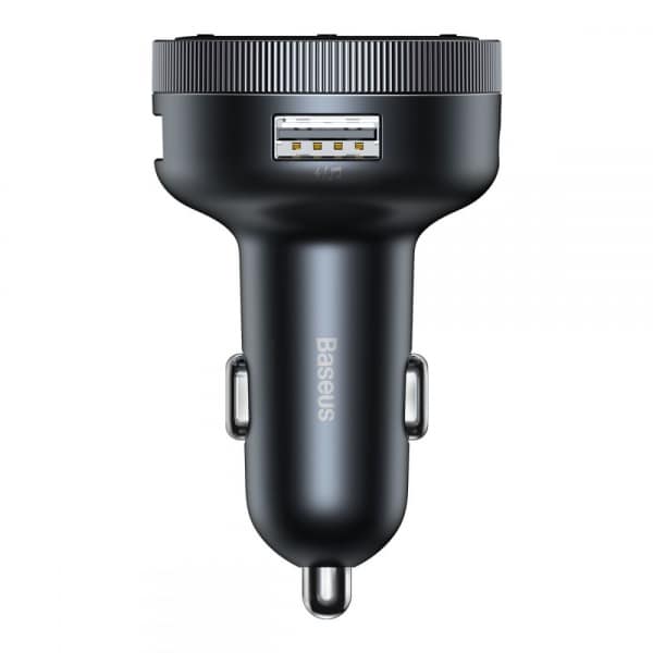 Πομπός FM Bluetooth και φορτιστής αυτοκινήτου Baseus Enjoy, 2 x USB-A, μαύρο CCLH-01 - Image 2