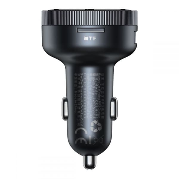 Πομπός FM Bluetooth και φορτιστής αυτοκινήτου Baseus Enjoy, 2 x USB-A, μαύρο CCLH-01 - Image 3