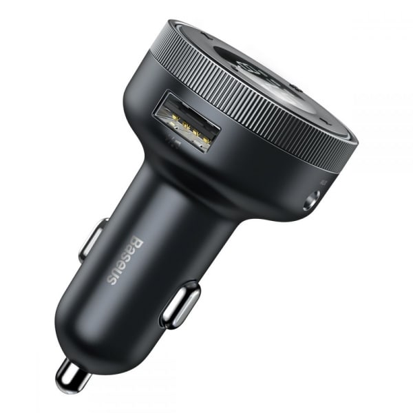 Πομπός FM Bluetooth και φορτιστής αυτοκινήτου Baseus Enjoy, 2 x USB-A, μαύρο CCLH-01 - Image 6