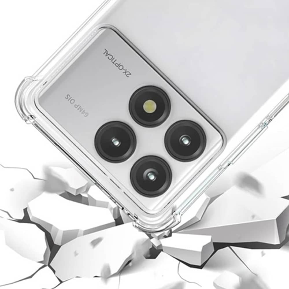 Techsuit Shockproof Clear Silicone - θήκη για Xiaomi Poco F6 Pro - Διάφανο - Image 3
