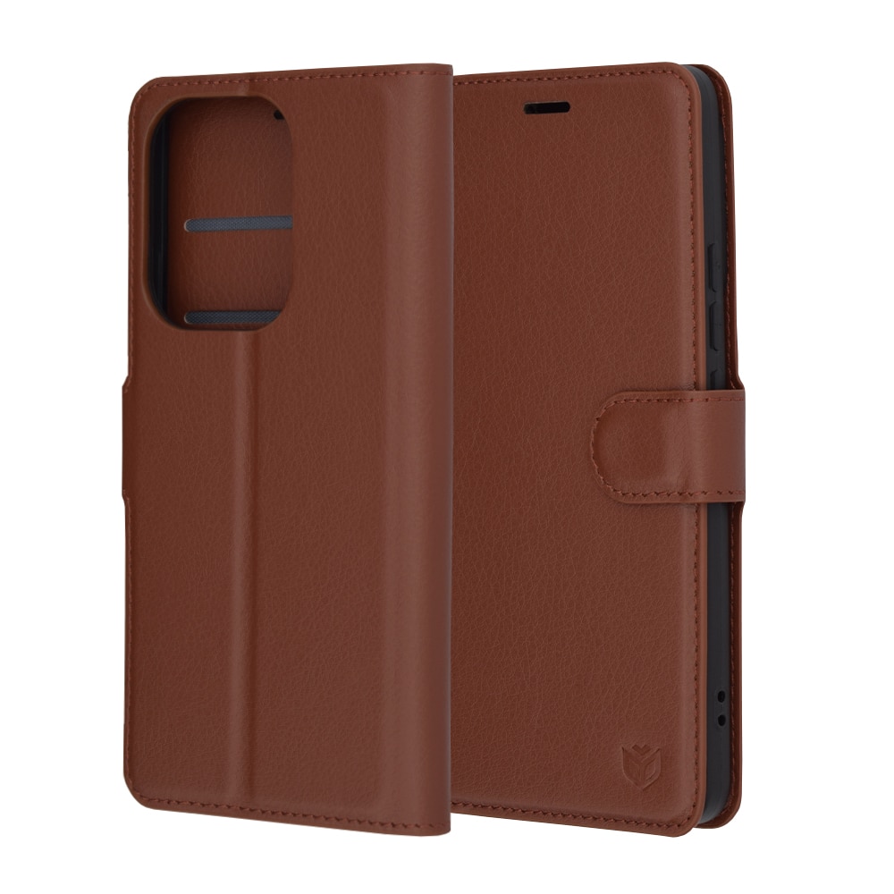 Techsuit Leather Folio - θήκη για Xiaomi Poco F6 - Καφέ - Image 6