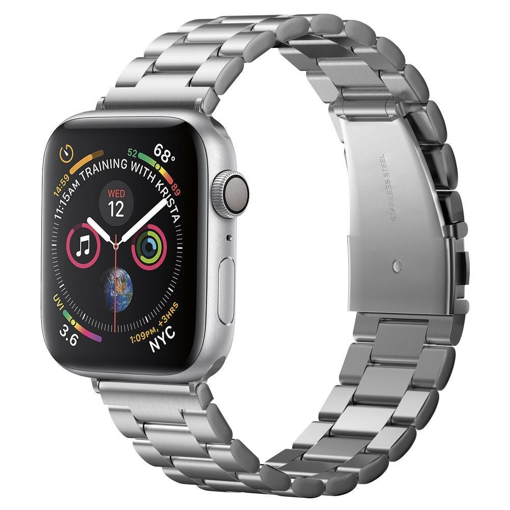 Spigen Modern Fit - θήκη για Apple Watch 10 / 38mm (1st gen) 42mm 6 7 8 9 Edition Series 2 3 5 SE (2022) 1 Aluminum 11 4 Sport Ultra - Ασημί