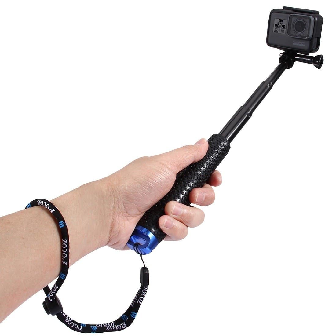 Selfie Stick Puluz για αθλητικές κάμερες (DJI, GoPro, Insta360)(μαύρο) - Image 2
