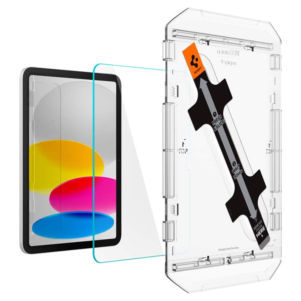 Spigen Glas.TR iPad 10.9 2022 "EZ FIT" θερμαινόμενο γυαλί με πλαίσιο AGL05554 - Image 2