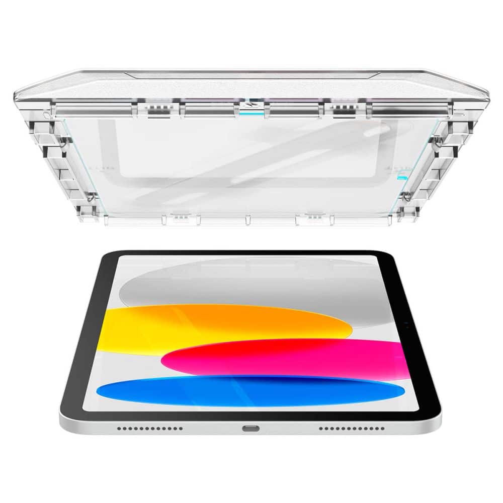 Spigen Glas.TR iPad 10.9 2022 "EZ FIT" θερμαινόμενο γυαλί με πλαίσιο AGL05554 - Image 5