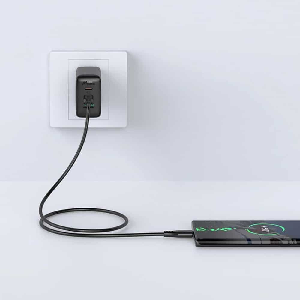 Acefast cable USB Type C - USB Type C 1.2m, 60W (20V / 3A) black (C3-03 black) - Image 4