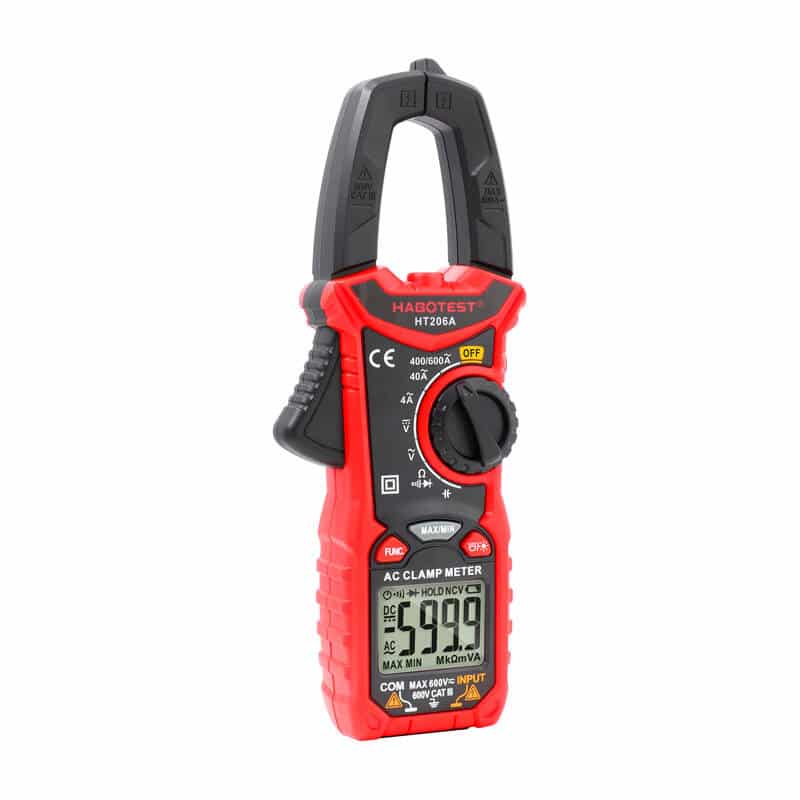 Habotest Ψηφιακή Αμπεροτσιμπίδα HT206A (Κόκκινο) - Image 3