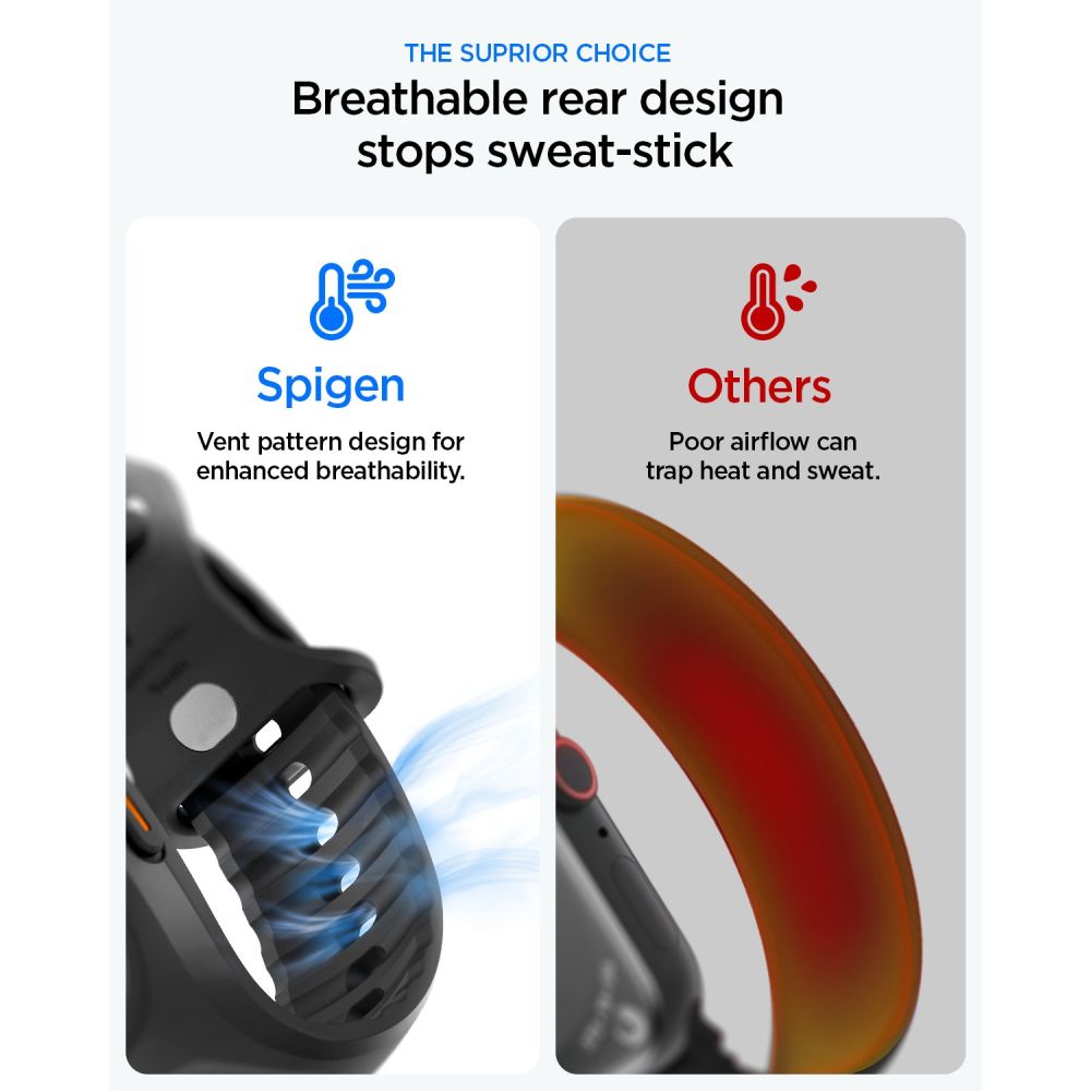 SPIGEN LIQUID AIR 'PRO' APPLE WATCH ULTRA 1 / 2 / 3 (49 MM) ΜΑΥΡΟ - Image 2