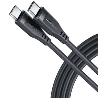 Acefast cable USB Type C - USB Type C 1.2m, 60W (20V / 3A) black (C3-03 black)
