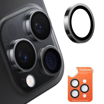 Torras - Προστατευτικό Κάμερας Lensguard - iPhone 16 Pro / iPhone 16 Pro Max - Μαύρο