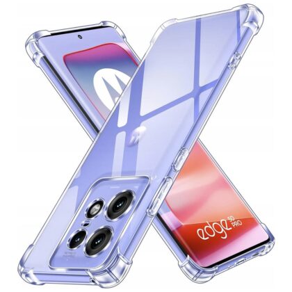 Techsuit Shockproof Clear Silicone - θήκη για Motorola Edge 50 Pro - Διάφανο