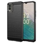 Techsuit Carbon Silicone - θήκη για Nokia C32 - Μαύρο