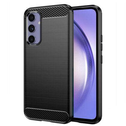 Techsuit Carbon Silicone - θήκη για Samsung Galaxy A54 - Μαύρο