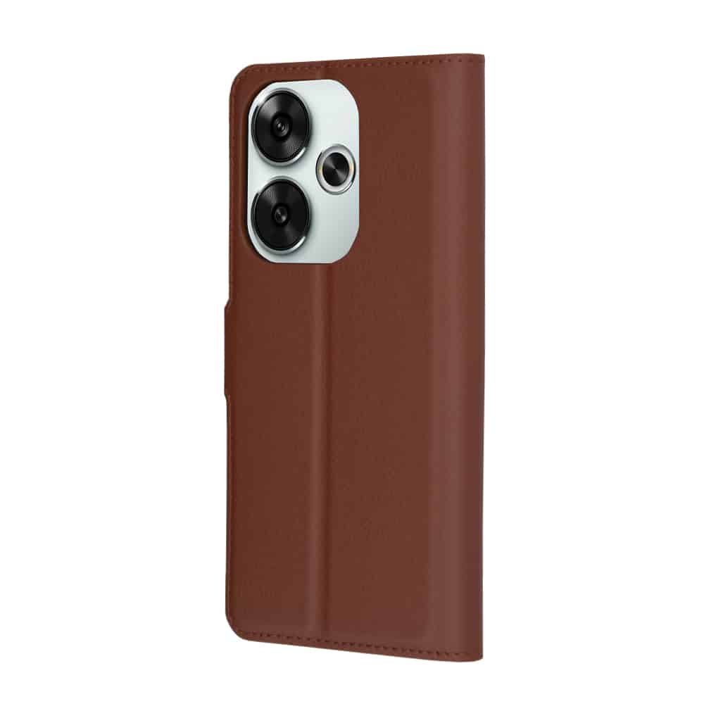 Techsuit Leather Folio - θήκη για Xiaomi Poco F6 - Καφέ - Image 5