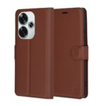 Techsuit Leather Folio - θήκη για Xiaomi Poco F6 - Καφέ