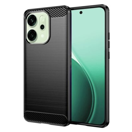 Techsuit Carbon Silicone - θήκη για Oppo Reno14 - Μαύρο