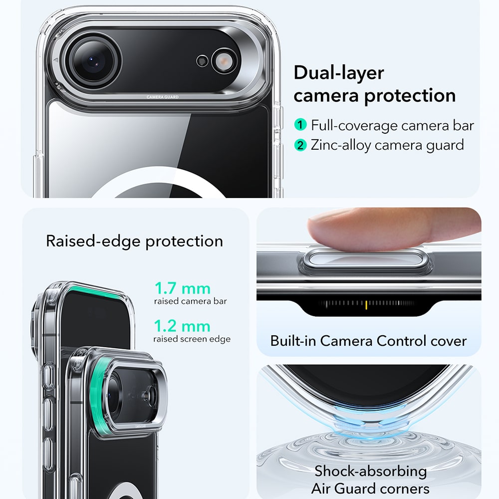 ESR Classic Hybrid HaloLock - θήκη για Apple iPhone 17 - Διάφανο - Image 7
