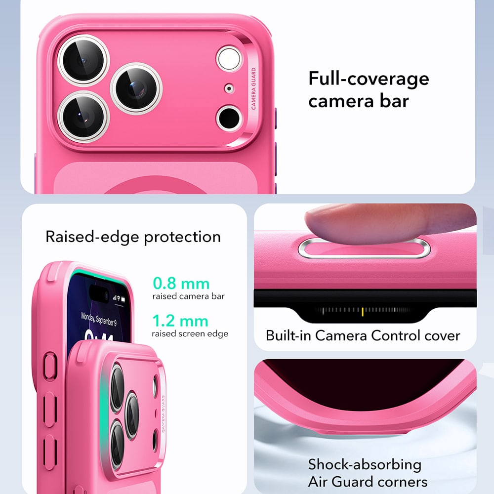 ESR Classic Hybrid HaloLock - θήκη για Apple iPhone 17 Pro Max - Ροζ - Image 5
