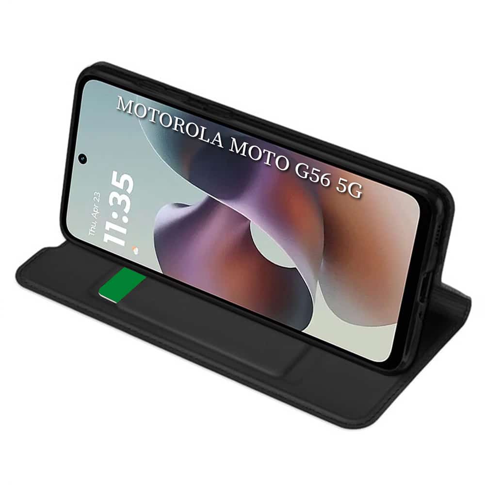 Techsuit Magskin Book - θήκη για Motorola Moto G56 - Μαύρο - Image 2