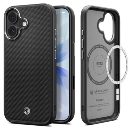 Spigen Enzo Aramid - θήκη για Apple iPhone 17 - Μαύρο