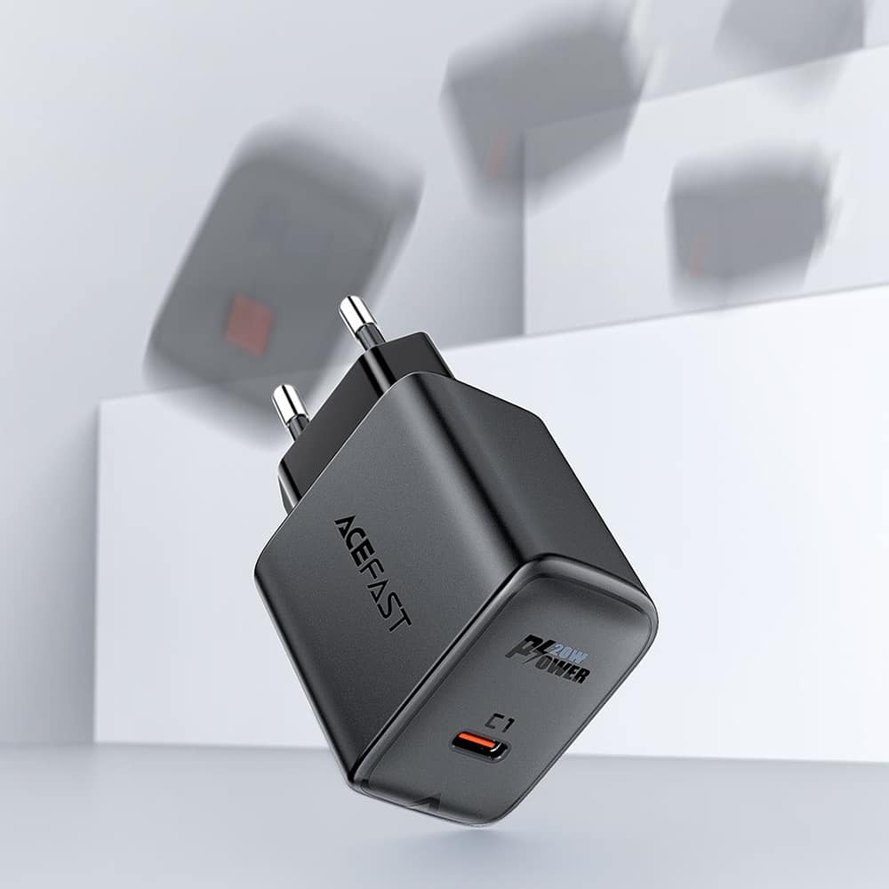 Acefast fast charger USB Type C 20W Power Delivery black (A1 EU black) - Image 5