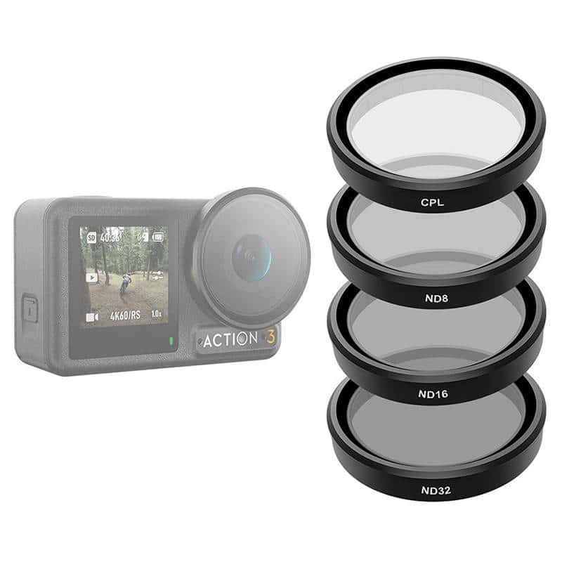 Σετ φίλτρων TELESIN CPL/ND8/ND16/ND32 για DJI Action 3 / 4 / 5 - Image 5