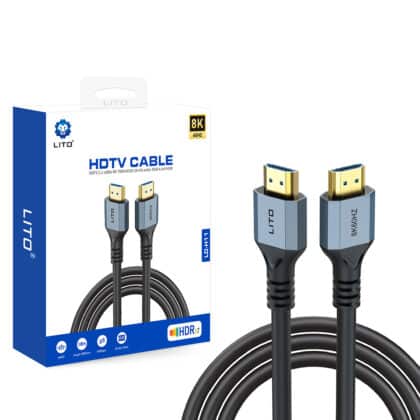 Lito - Καλώδιο βίντεο HD119 (LD-H11) - HDMI σε HDMI, 8K@60Hz, Χρώμα RGB 4.4:4 HDR, 1.8M - Μαύρο