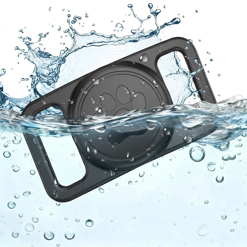 Techsuit - Βάση κολάρου σκύλου AirTag BuddyGuard (DG1) - Κάλυμμα ολόκληρου σώματος, αδιάβροχο, για κολάρα πλάτους 0,6"–1,3" - Μαύρο - Image 3