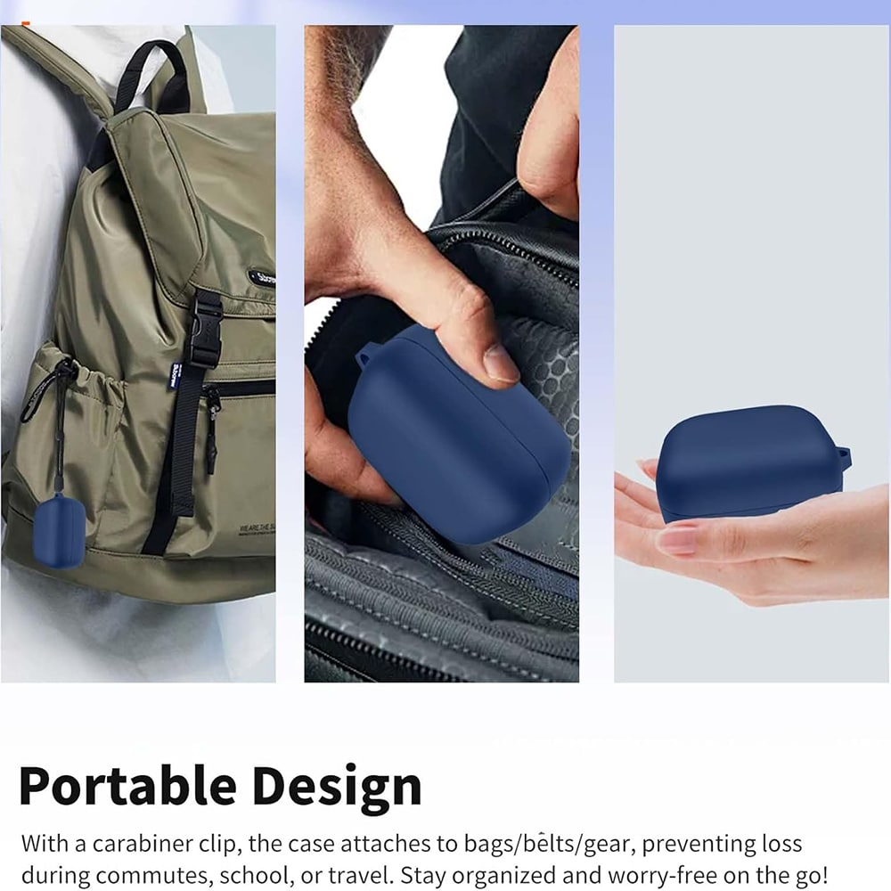 Techsuit - Θήκη σιλικόνης - για Samsung Galaxy Buds 4 / Buds 4 Pro, Λείο, Υπερλεπτό Υλικό - Γκρι - Image 6
