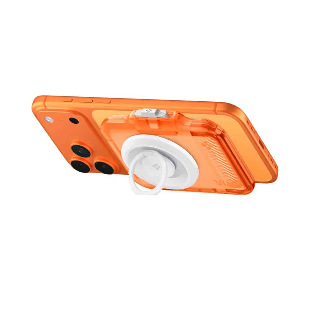 Spigen - Μαγνητική Θήκη TinTap MagFit+ (AFA11381) - MagSafe, Εύκολη Πρόσβαση, Μινιμαλιστική Κατασκευή - Διαφανές Πορτοκαλί - Image 6