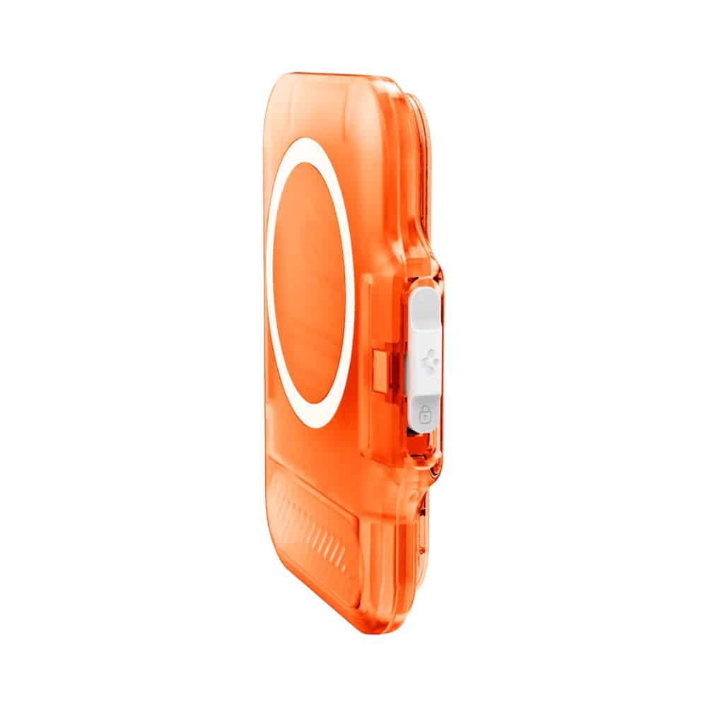 Spigen - Μαγνητική Θήκη TinTap MagFit+ (AFA11381) - MagSafe, Εύκολη Πρόσβαση, Μινιμαλιστική Κατασκευή - Διαφανές Πορτοκαλί - Image 7