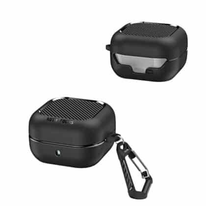 Techsuit - CarbonFiber - για Samsung Galaxy Buds 4 / Buds 4 Pro - Μαύρο