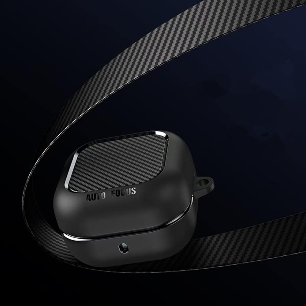 Techsuit - CarbonFiber - για Samsung Galaxy Buds 4 / Buds 4 Pro - Μαύρο - Image 4